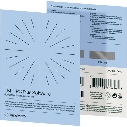 Zeiterfassungssystem TM-PC Plus Software, TimeMoto®